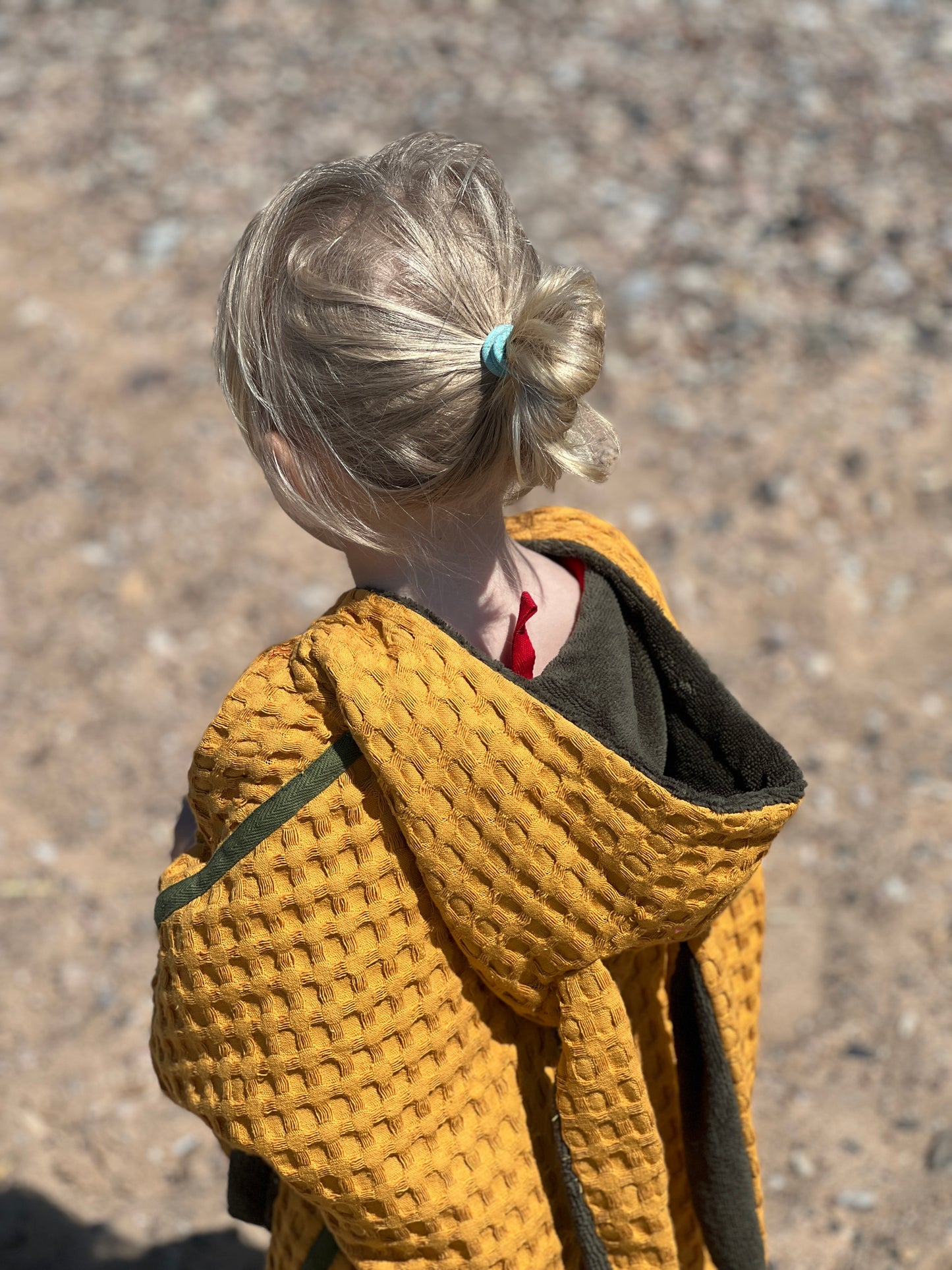 KIDS PONCHO - yellow